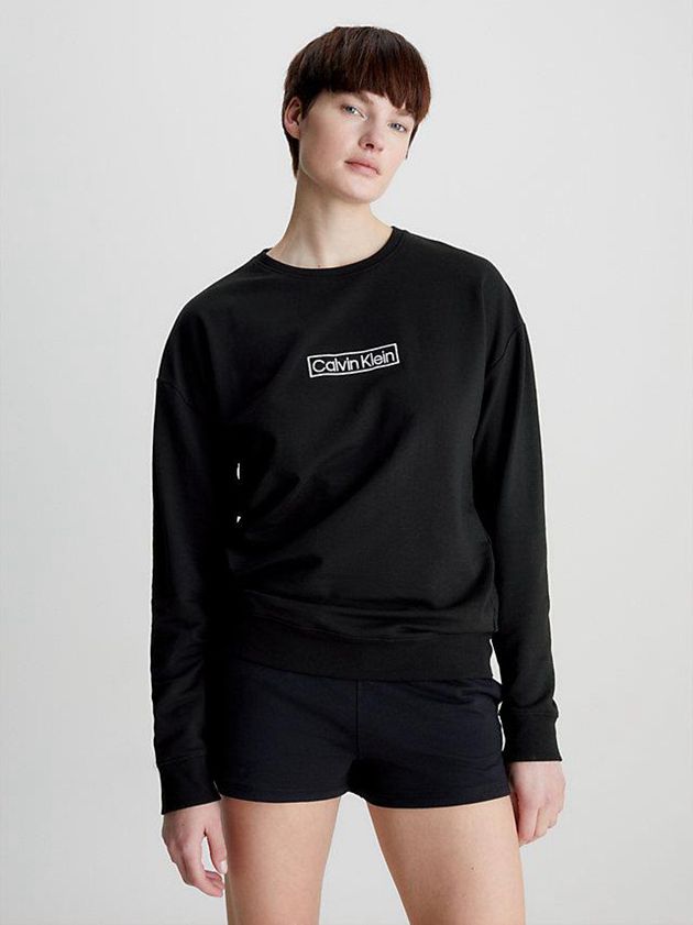 Calvin Klein USA Lounge - Reimagined Heritage Womens Sweatshirt Black 6125497-GN